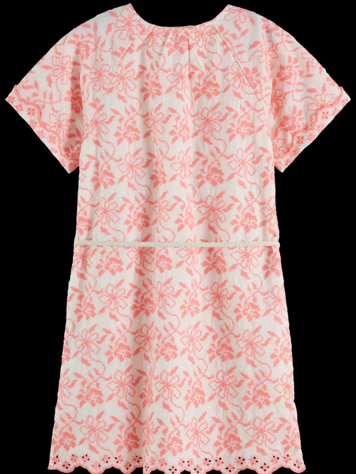 Clearance All-over embroidered & belted dress Kids Dresses & Jumpsuits