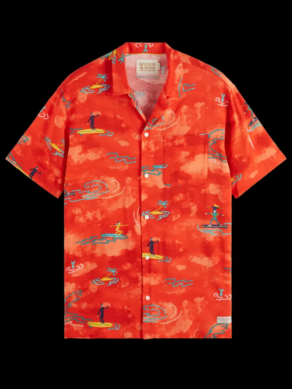 Best Allover printed viscose short sleeve shirt Shirts