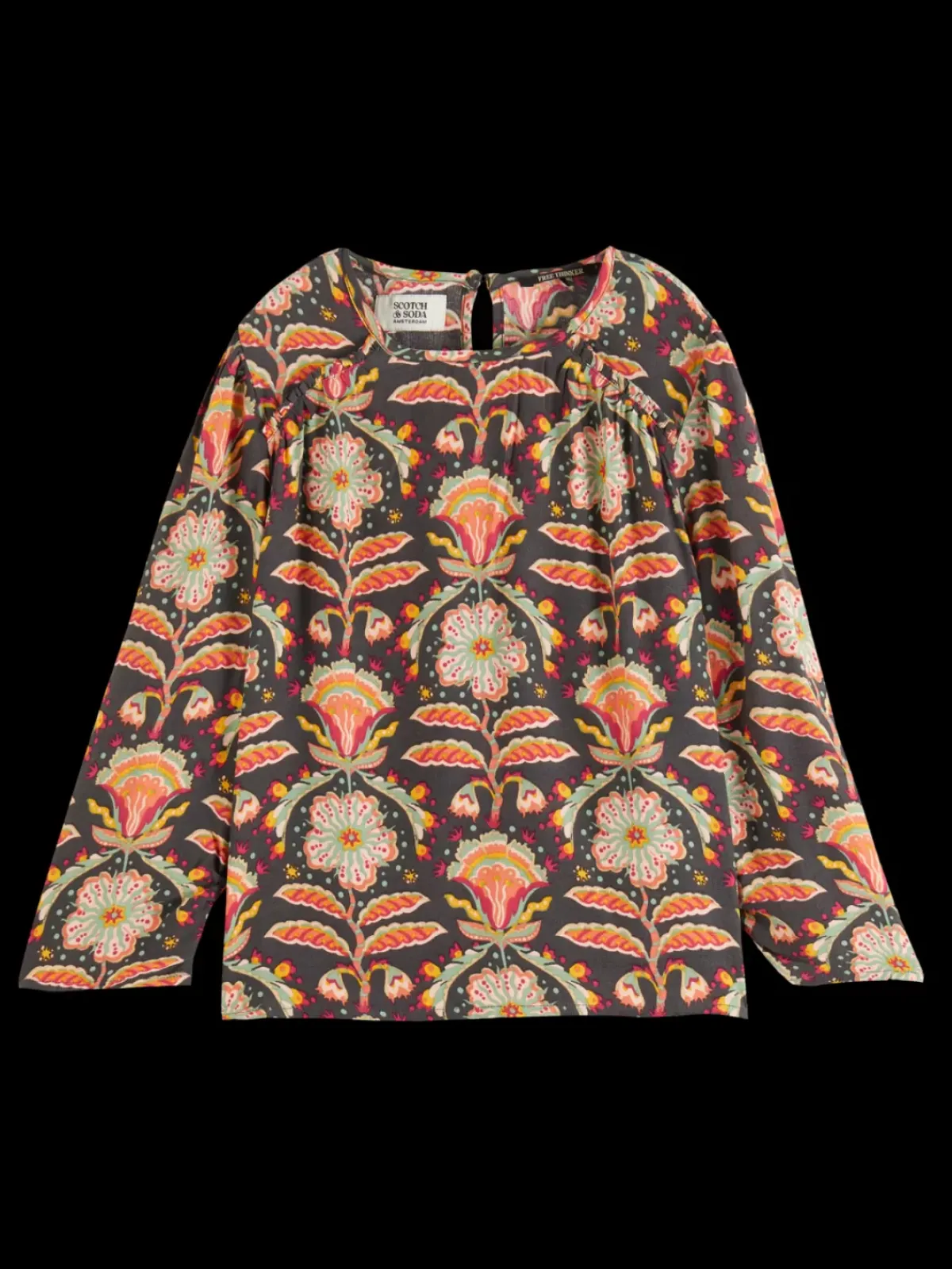 Sale ALLOVER PRINTED VISCOSE TOP Kids T-shirts & Tops