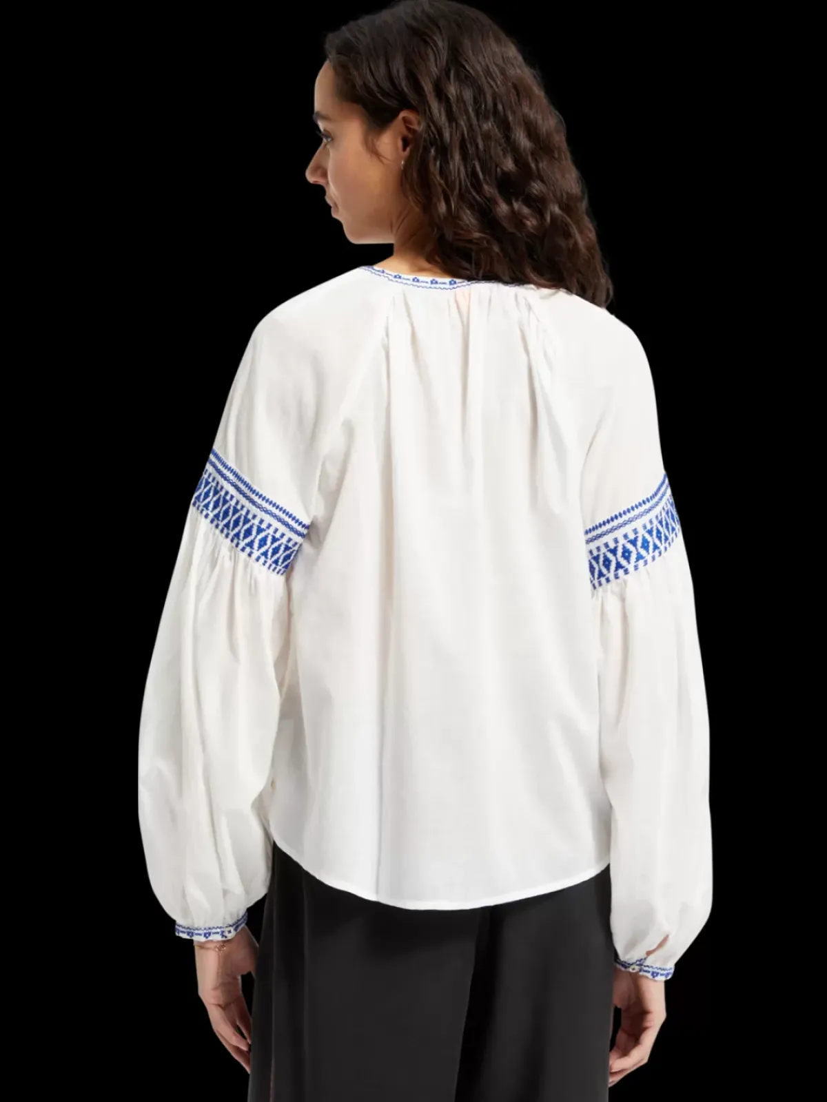 Hot BALLOON SLEEVE TOP WITH TAPE DETAIL Women Tops & T-shirts
