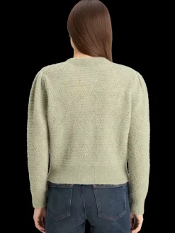 Fashion BOUCL CREW NECK CARDIGAN Women Knitwear