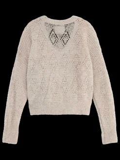 Sale BOUCL V-NECK RELAXED PULLOVER Women Knitwear