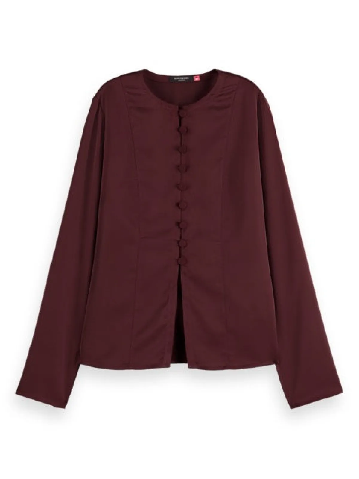 Fashion BUTTON DOWN CREPE SHIRT Women Blouses & Shirts