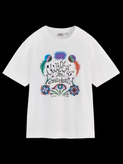 Outlet CHEST ARTWORK LOOSE FIT T-SHIRT Women Tops & T-shirts