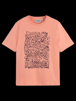 Hot CHEST ARTWORK RELAXED FIT T-SHIRT Women Tops & T-shirts