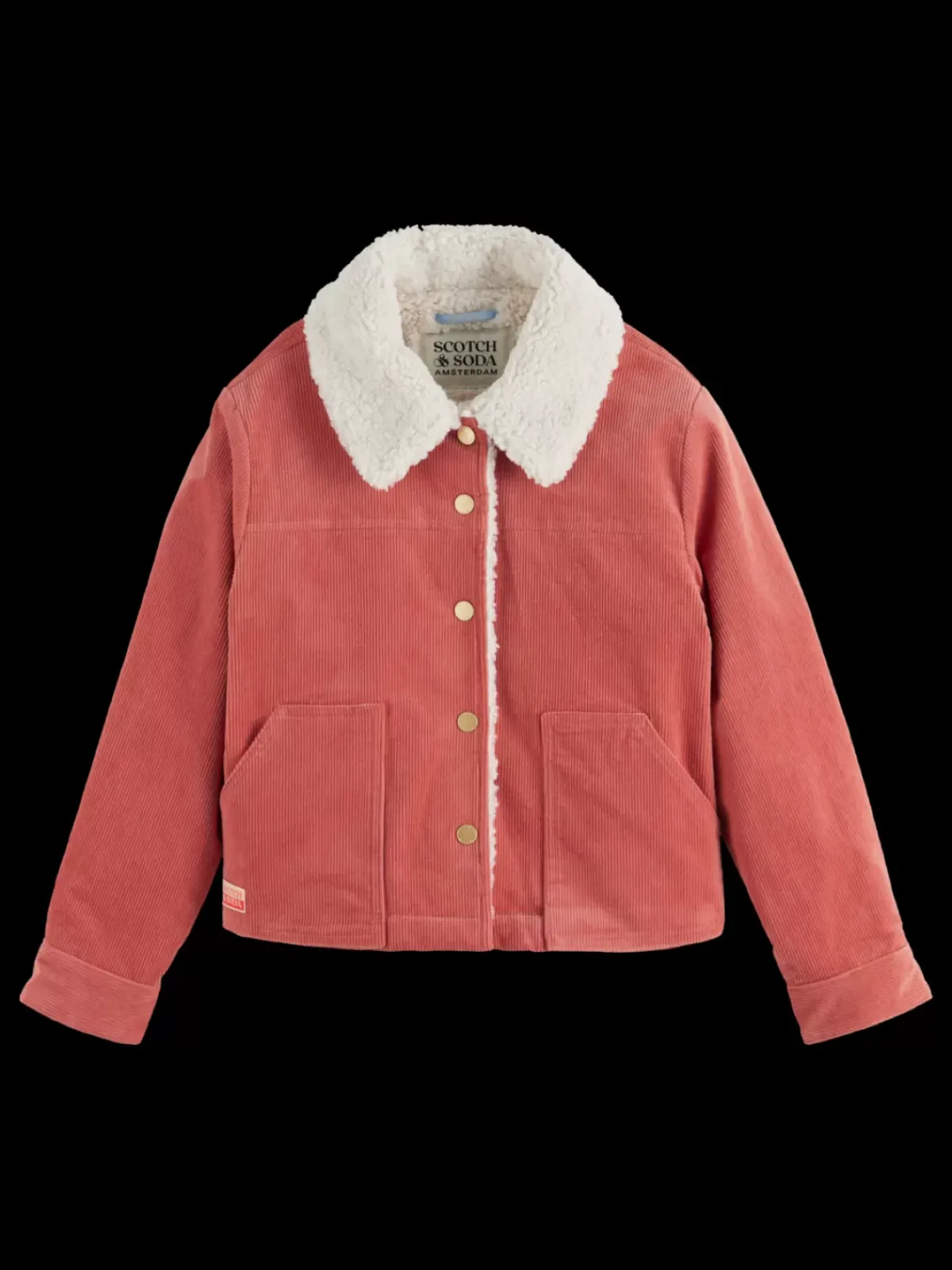 Outlet CORDUROY JACKET WITH SHERPA LINING Kids Jackets & Coats