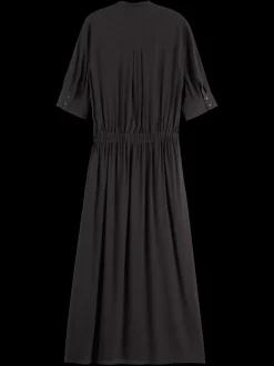 Outlet CREPE MIDI DRESS WITH CHEST POCKETS Women Dresses & Jumpsuits