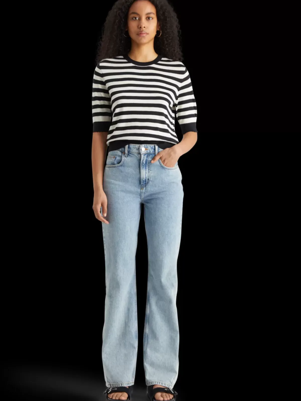 Fashion CREW NECK SHORT SLEEVED PULLOVER Women Knitwear