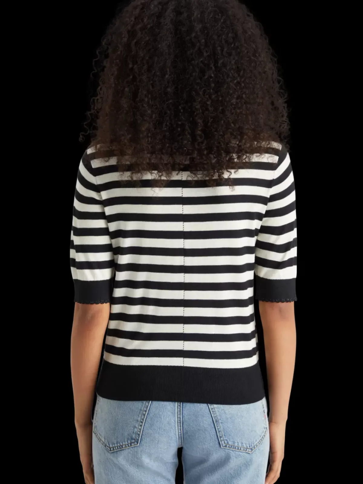 Fashion CREW NECK SHORT SLEEVED PULLOVER Women Knitwear