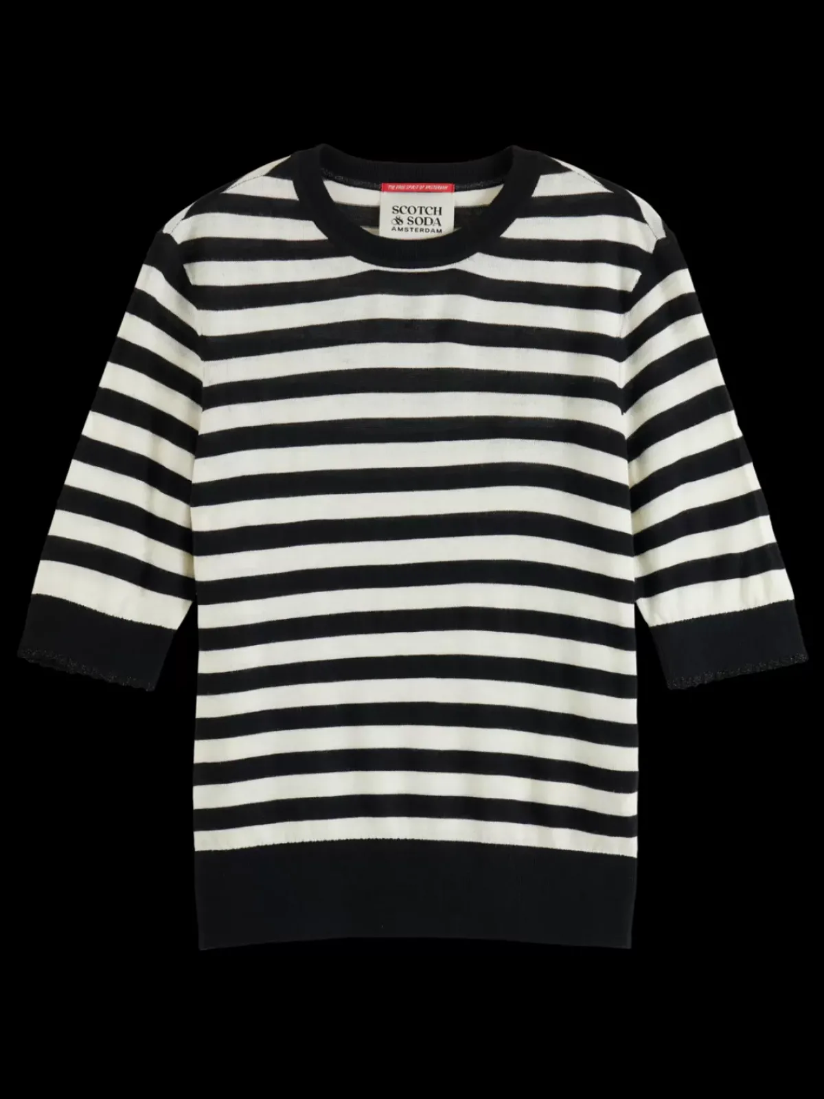 Fashion CREW NECK SHORT SLEEVED PULLOVER Women Knitwear