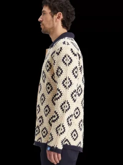 Sale Crochet knitted shirt long sleeves Knitwear
