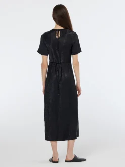 Discount Crushed Satin Wrap Dress Women Dresses & Jumpsuits