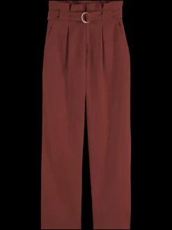 Fashion DAISY - HIGH RISE STRAIGHT LEG PAPER BAG PANT Women Pants