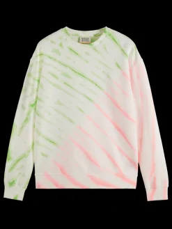 Fashion Diagonal tie-dyed sweatshirt Sweatshirts & Hoodies