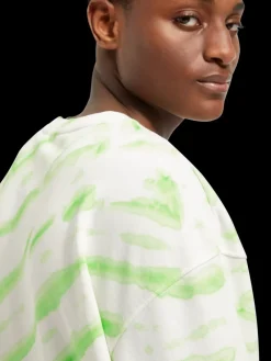Fashion Diagonal tie-dyed sweatshirt Sweatshirts & Hoodies