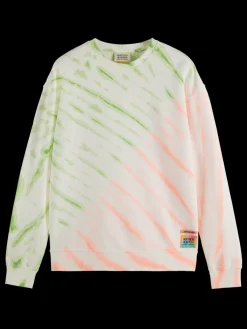 Fashion Diagonal tie-dyed sweatshirt Sweatshirts & Hoodies