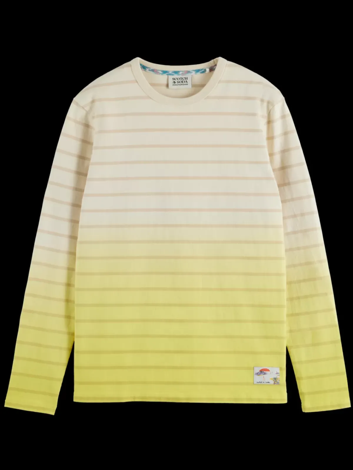 Clearance Dip dye striped ls t-shirt T-shirts & Polo Shirts