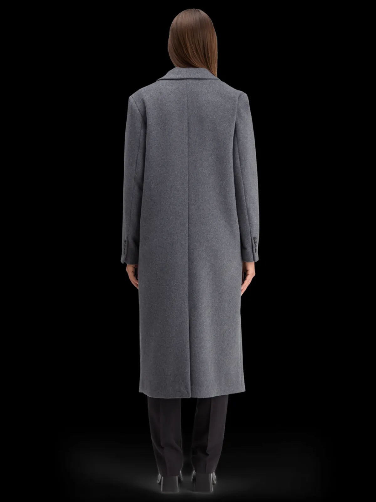 Outlet DOUBLE BREASTED TAILORED WOOL BLEND COAT Women Jackets & Coats