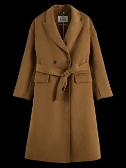 New DOUBLE FACE WOOL BLEND COAT Women Jackets & Coats