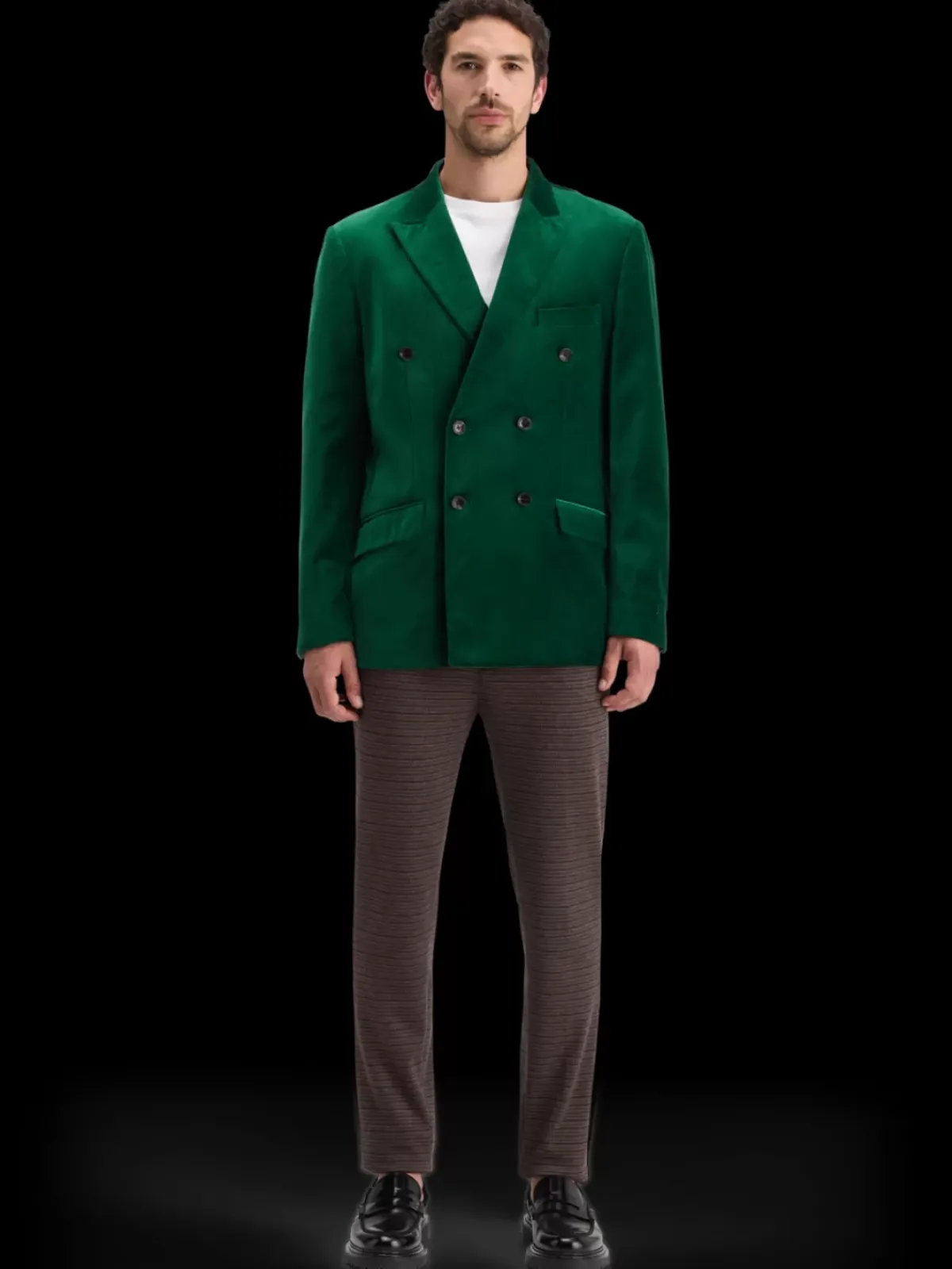 New DOUBLE-BREASTED VELVET PARTY BLAZER Blazers & Waistcoats