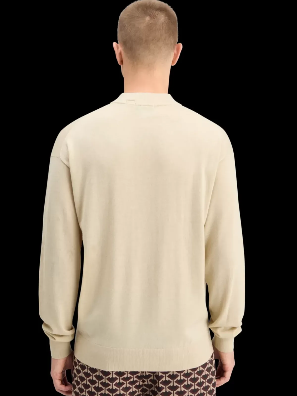 Fashion DROPPED SHOULDER MOCK NECK SWEATER Knitwear