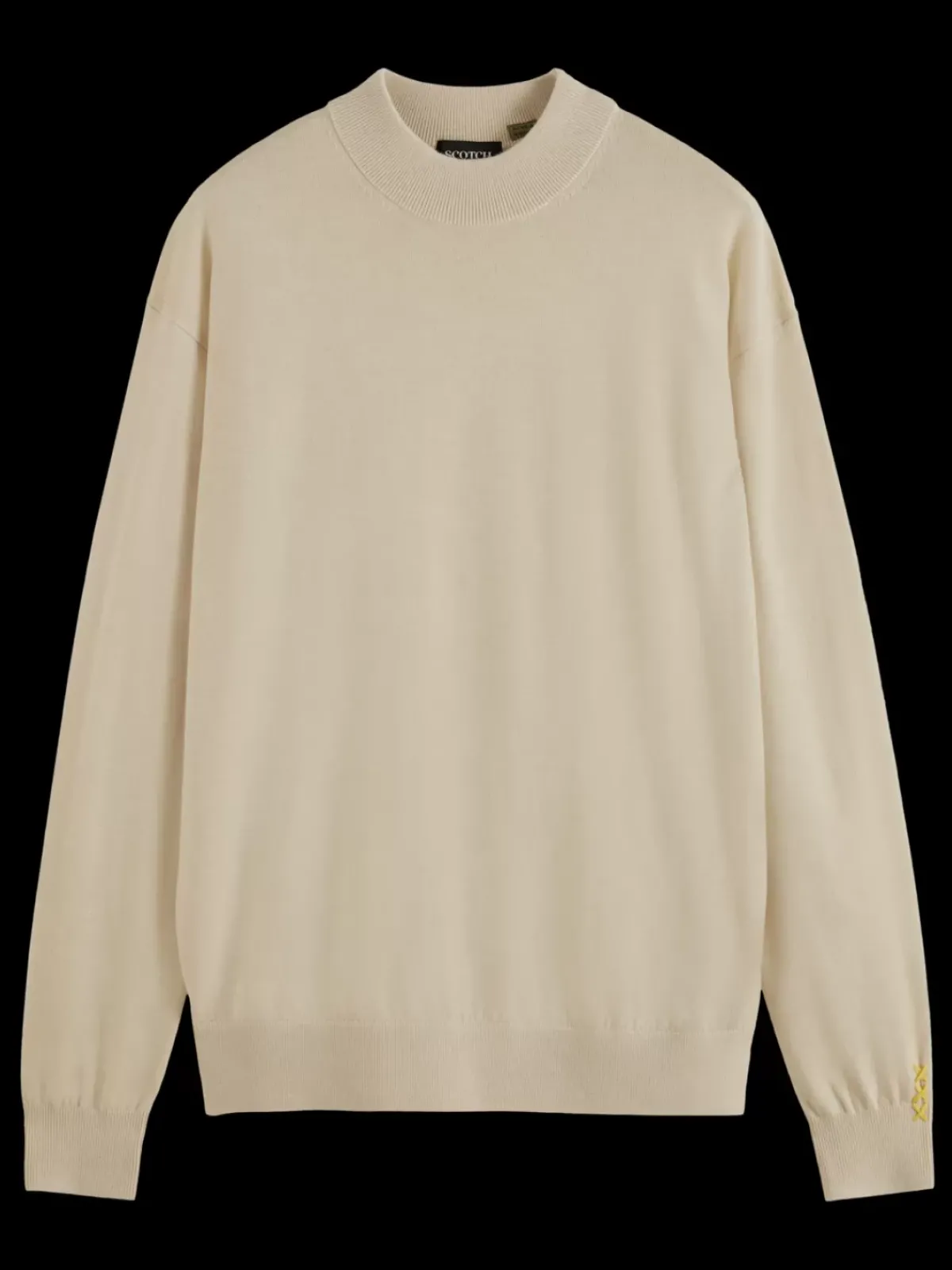 Fashion DROPPED SHOULDER MOCK NECK SWEATER Knitwear