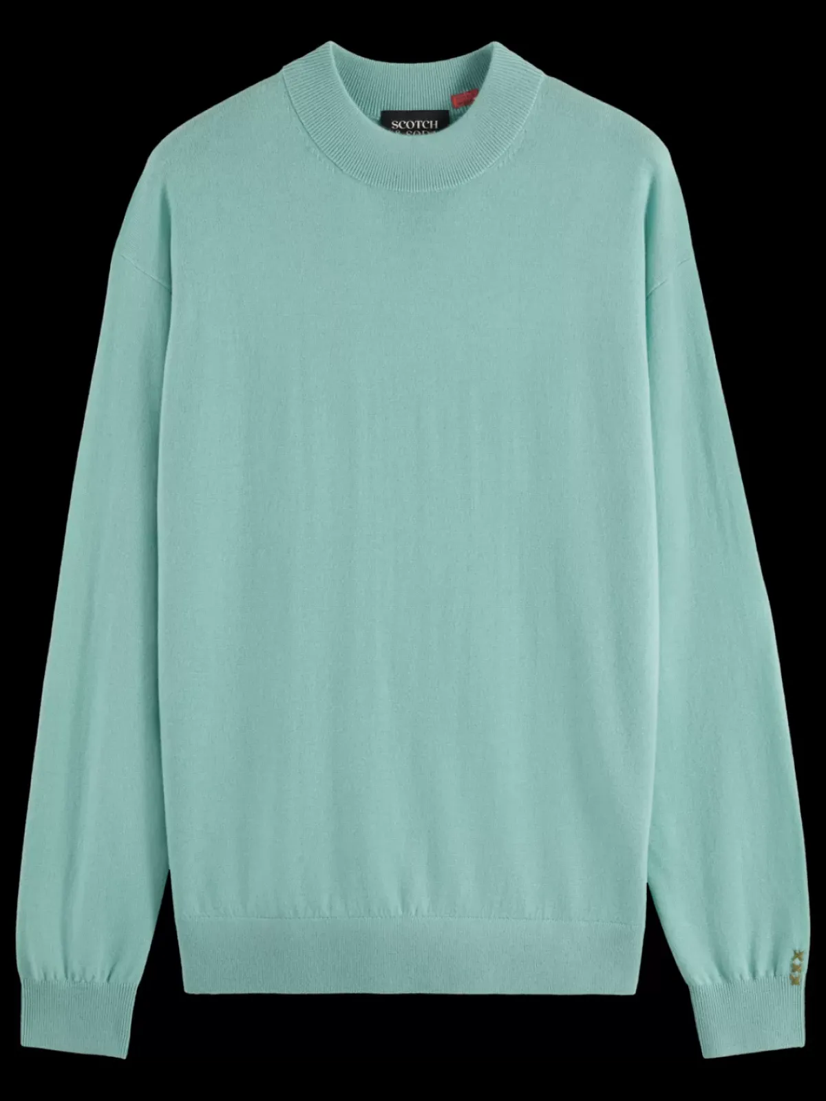 Fashion DROPPED SHOULDER MOCK NECK SWEATER Knitwear
