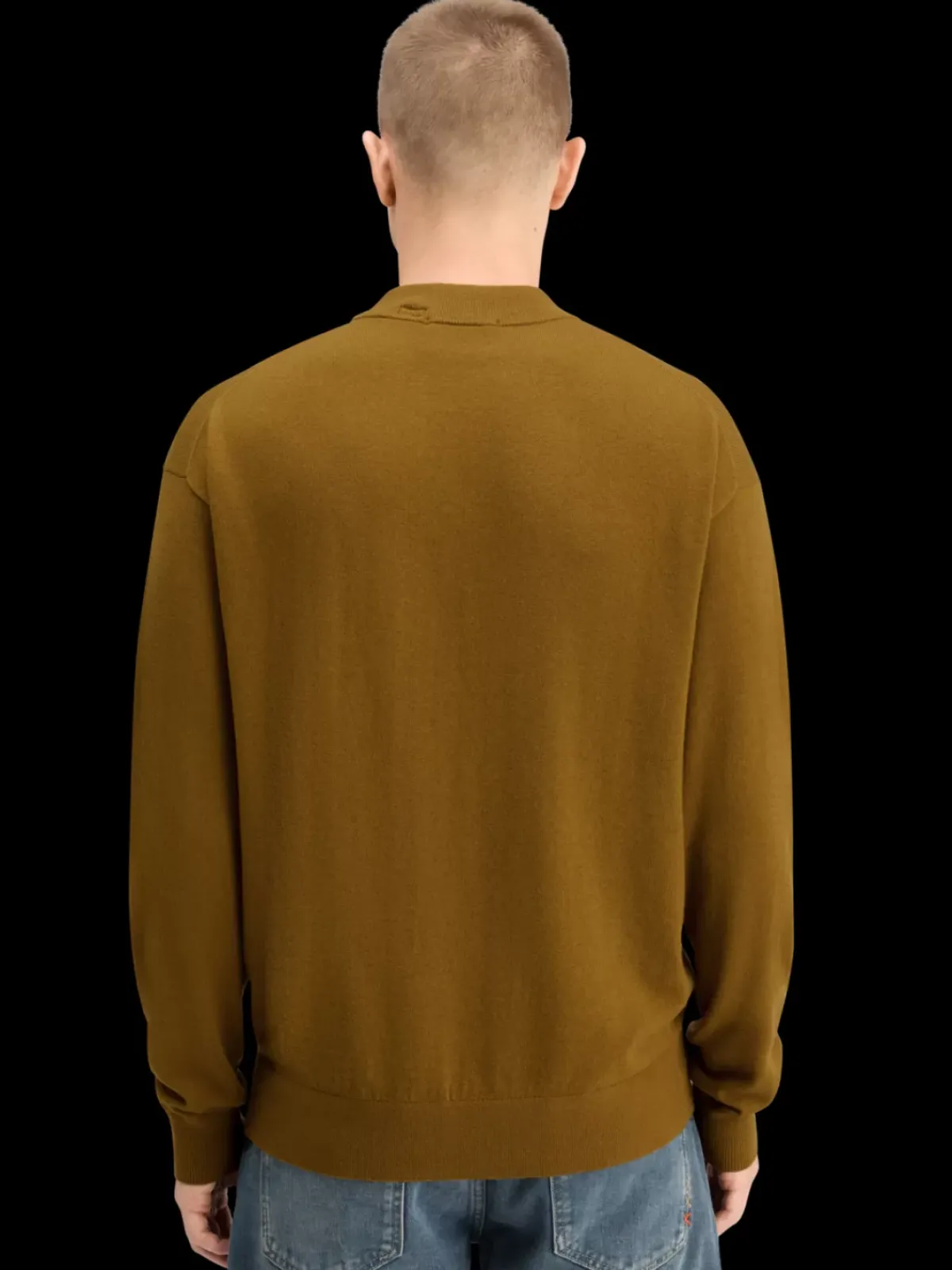 Fashion DROPPED SHOULDER MOCK NECK SWEATER Knitwear