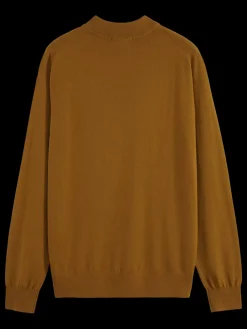 Fashion DROPPED SHOULDER MOCK NECK SWEATER Knitwear