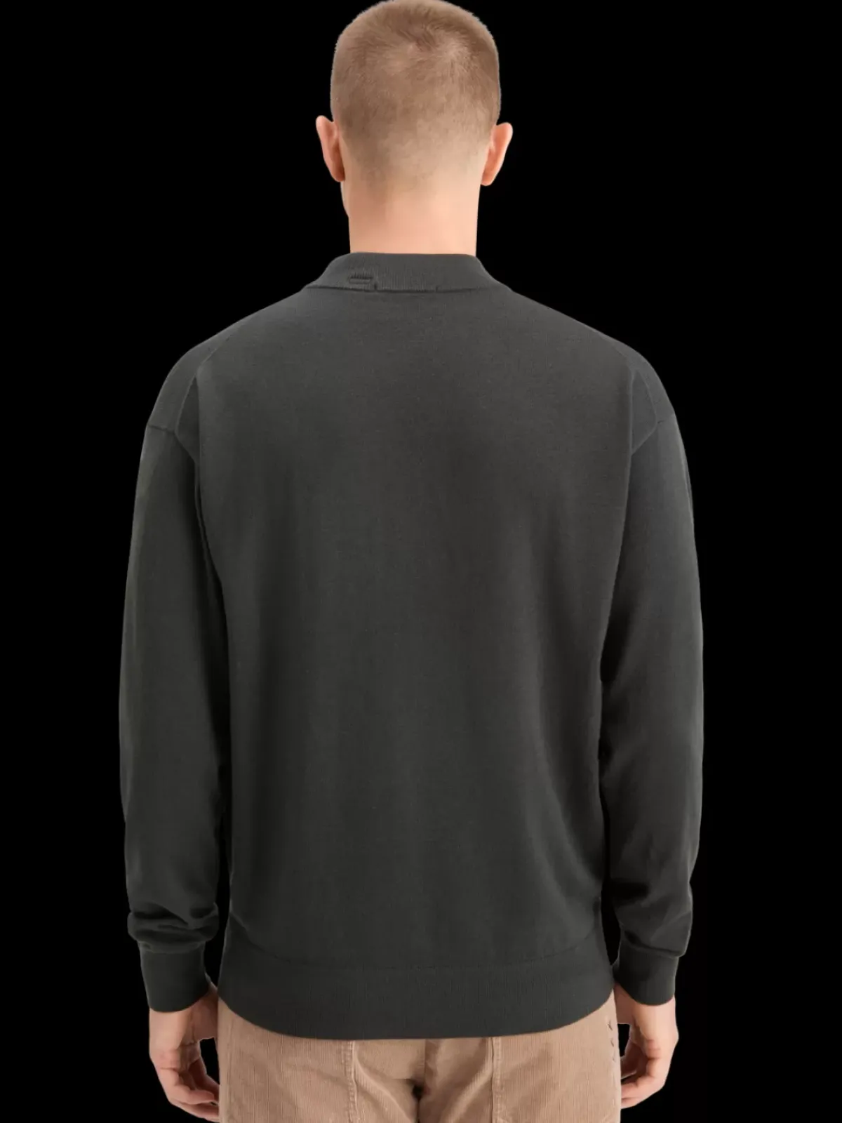 Fashion DROPPED SHOULDER MOCK NECK SWEATER Knitwear