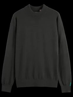 Fashion DROPPED SHOULDER MOCK NECK SWEATER Knitwear