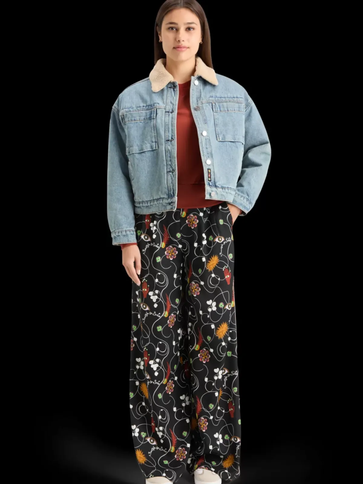 Best ELENI WIDE LEG PYJAMA PANT Women Pants