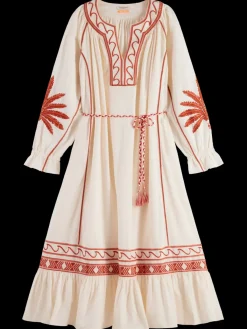 Sale EMBROIDERED MAXI DRESS Women Dresses & Jumpsuits