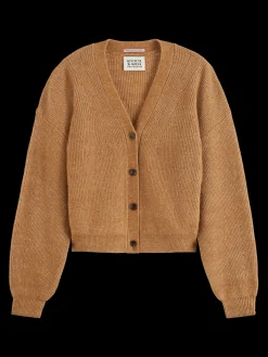 New Essential FUZZY RELAXED CARDIGAN Women Knitwear|Essentials