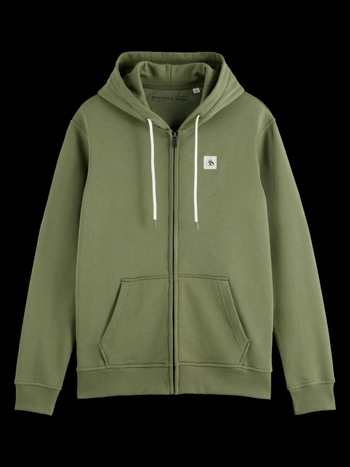 Best Essential logo badge zip-through hoodie Sweatshirts & Hoodies|Essentials