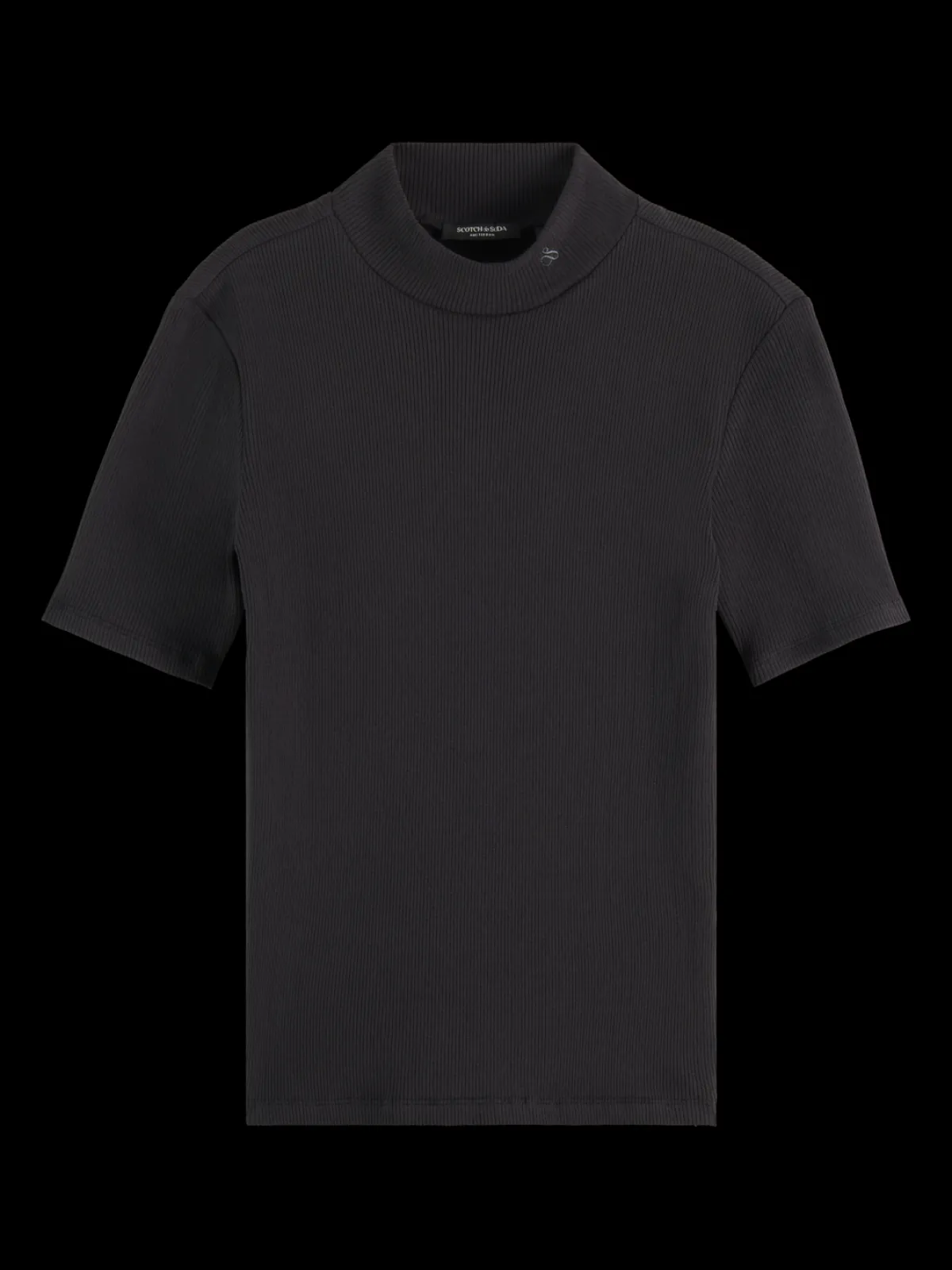 Clearance Essential mock neck rib t-shirt Women Tops & T-shirts|Essentials