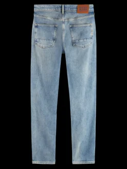 Discount Essential RALSTON IN ORGANIC COTTON   AQUA BLUE Jeans|Essentials