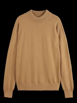 Sale Essential Relaxed fit wool blend mock neck sweater Knitwear|Essentials