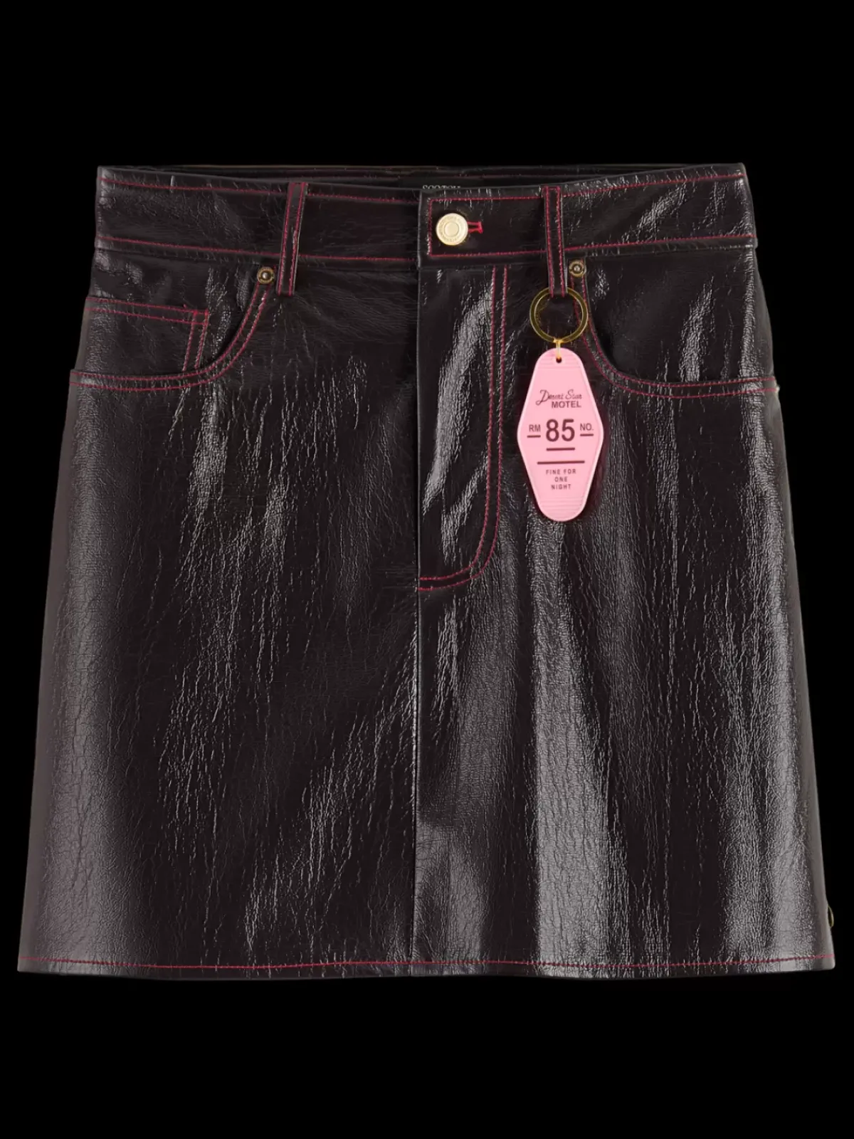 Hot FAUX LEATHER MINI SKIRT Women Skirts & Shorts