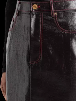 Hot FAUX LEATHER MINI SKIRT Women Skirts & Shorts