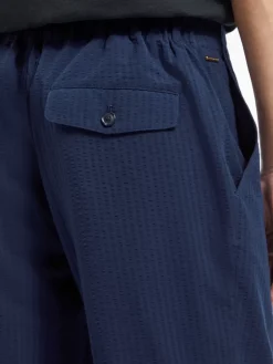 Sale Finch - regular tapered seersucker jogger Pants