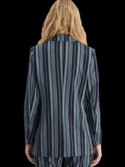 Online Fitted double breasted striped blazer Women Blazers
