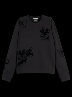 New Flock print artwork regular sweatshirt Women Sweatshirts & Hoodies