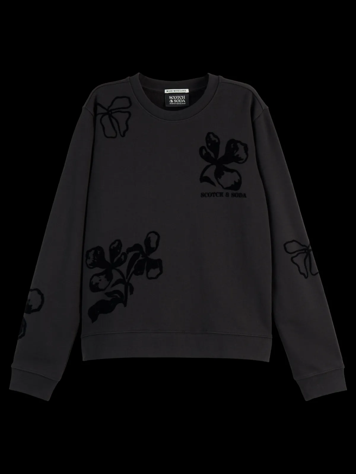 New Flock print artwork regular sweatshirt Women Sweatshirts & Hoodies
