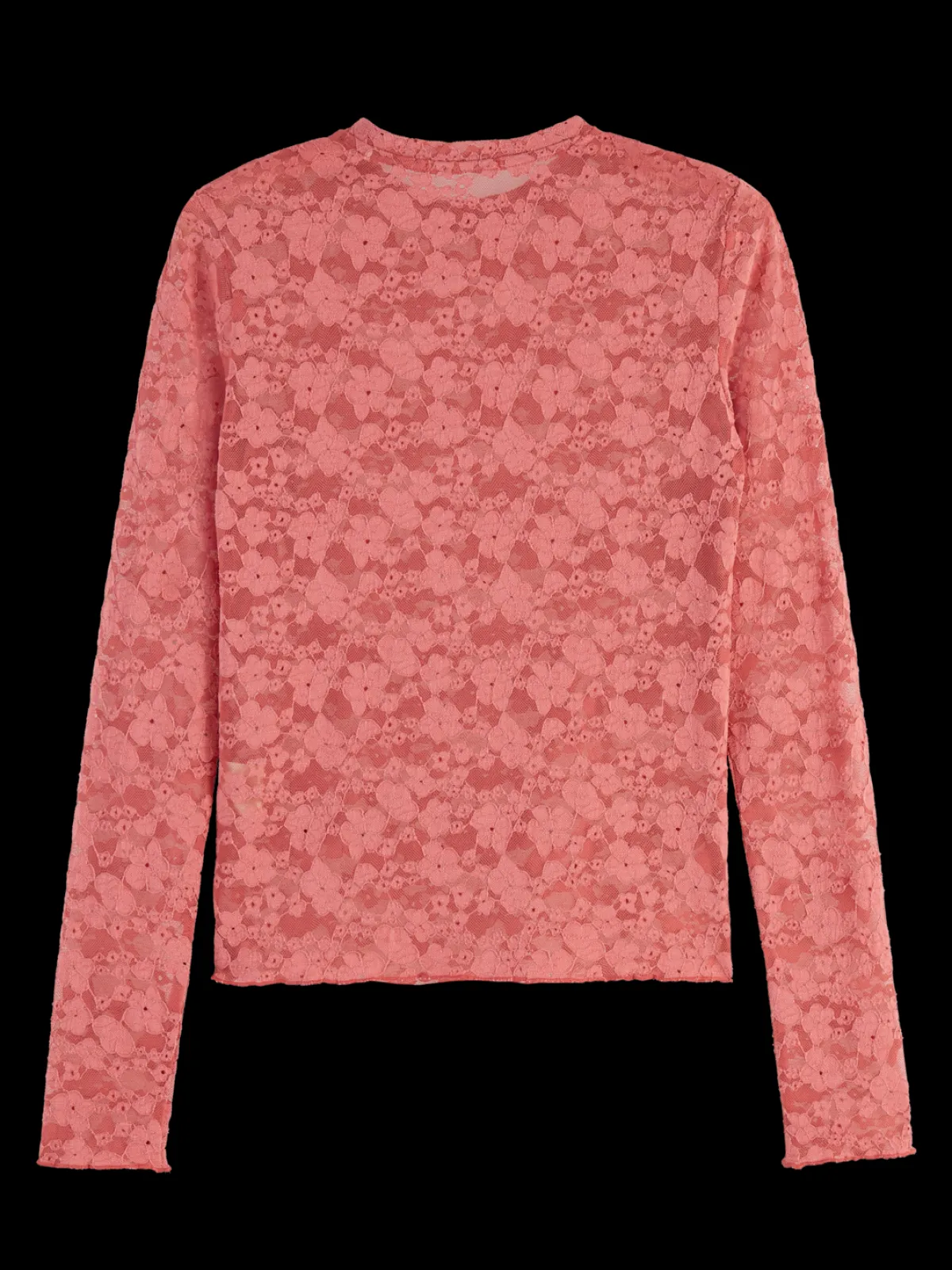 Outlet Floral lace LS T-shirt Women Tops & T-shirts