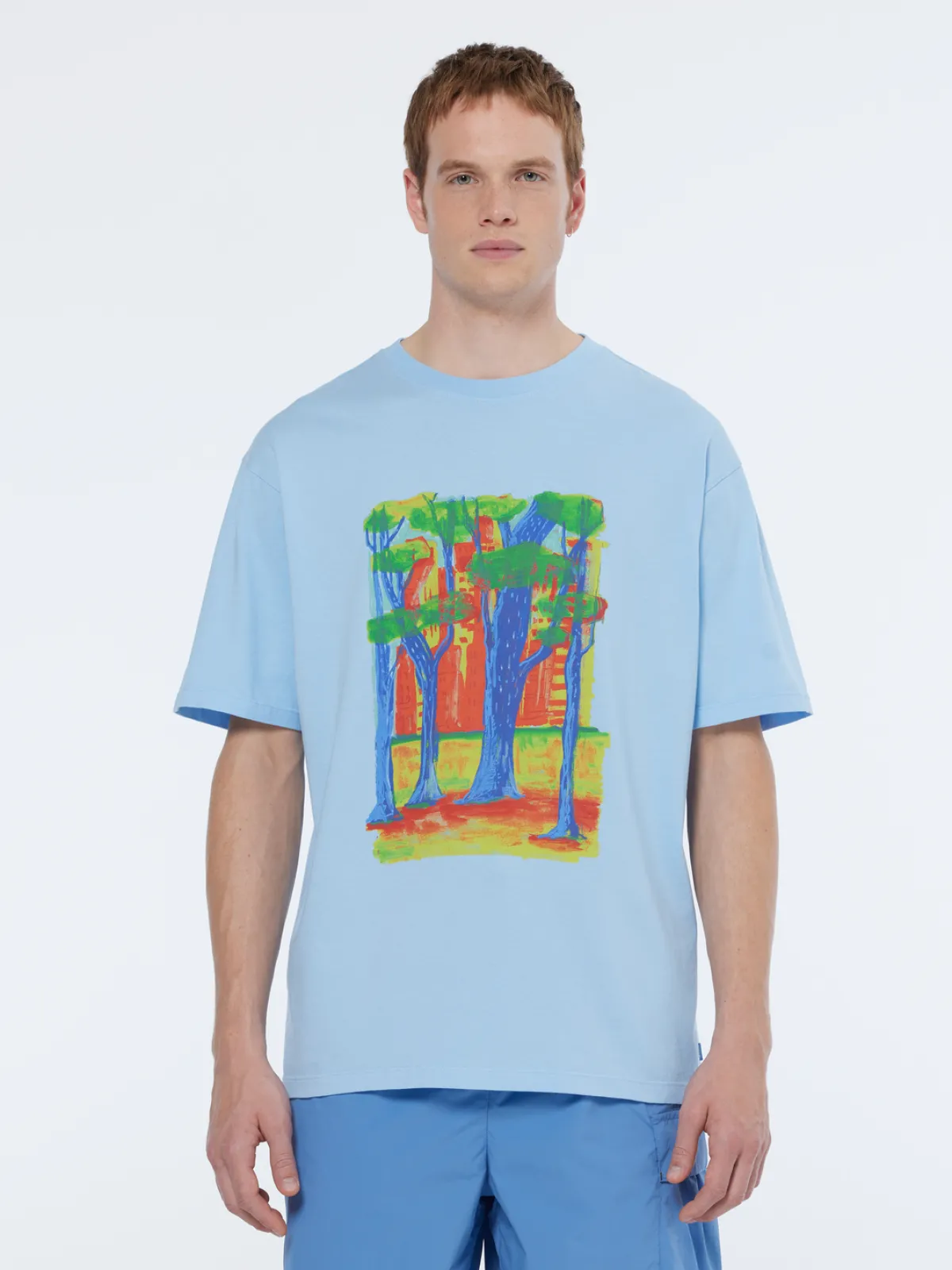 Clearance Front chest artwork relaxed fit t-shirt T-shirts & Polo Shirts
