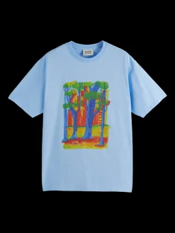 Clearance Front chest artwork relaxed fit t-shirt T-shirts & Polo Shirts
