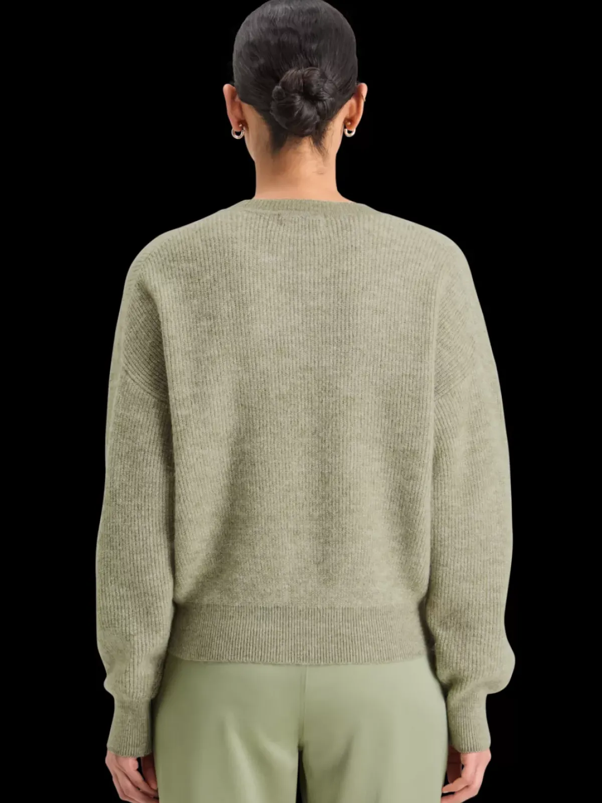 Discount FUZZY CREW NECK PULLOVER Women Knitwear