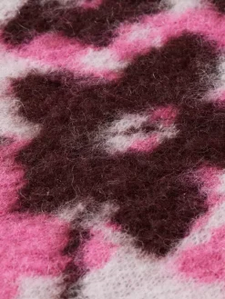 Outlet FUZZY JACQUARD MID LENGTH CARDIGAN Women Knitwear
