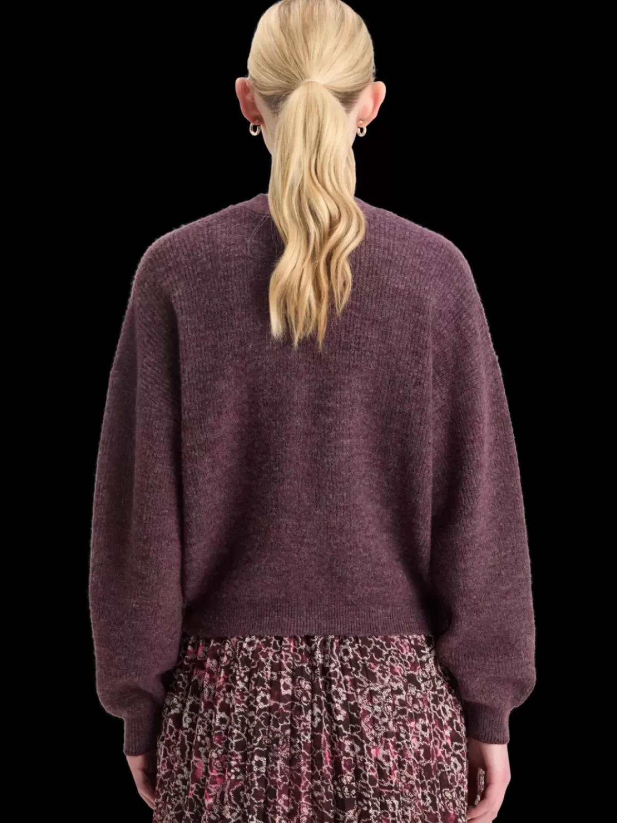 Sale FUZZY RELAXED CARDIGAN Women Knitwear